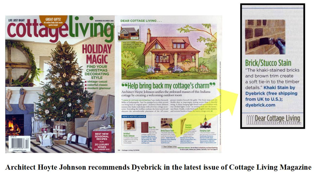 Brick Stain: Cottage Living Magazine