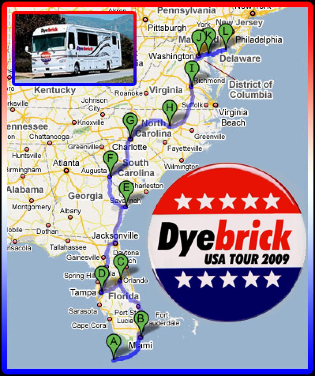 Dyebrick US Tour 3: 'The Carolinas' confirmed