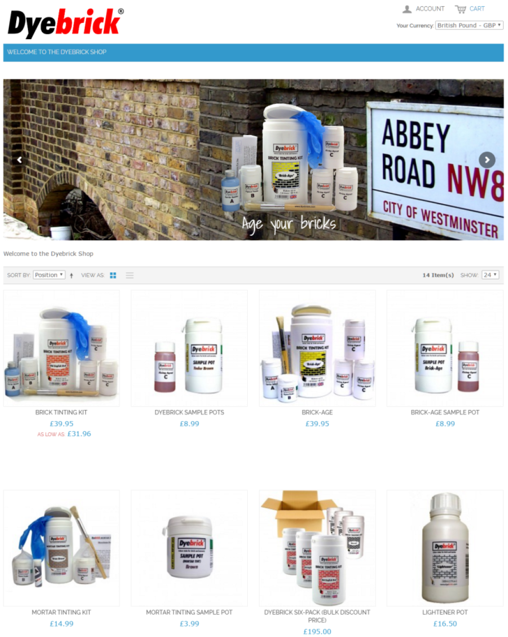 New Dyebrick Shop open for business