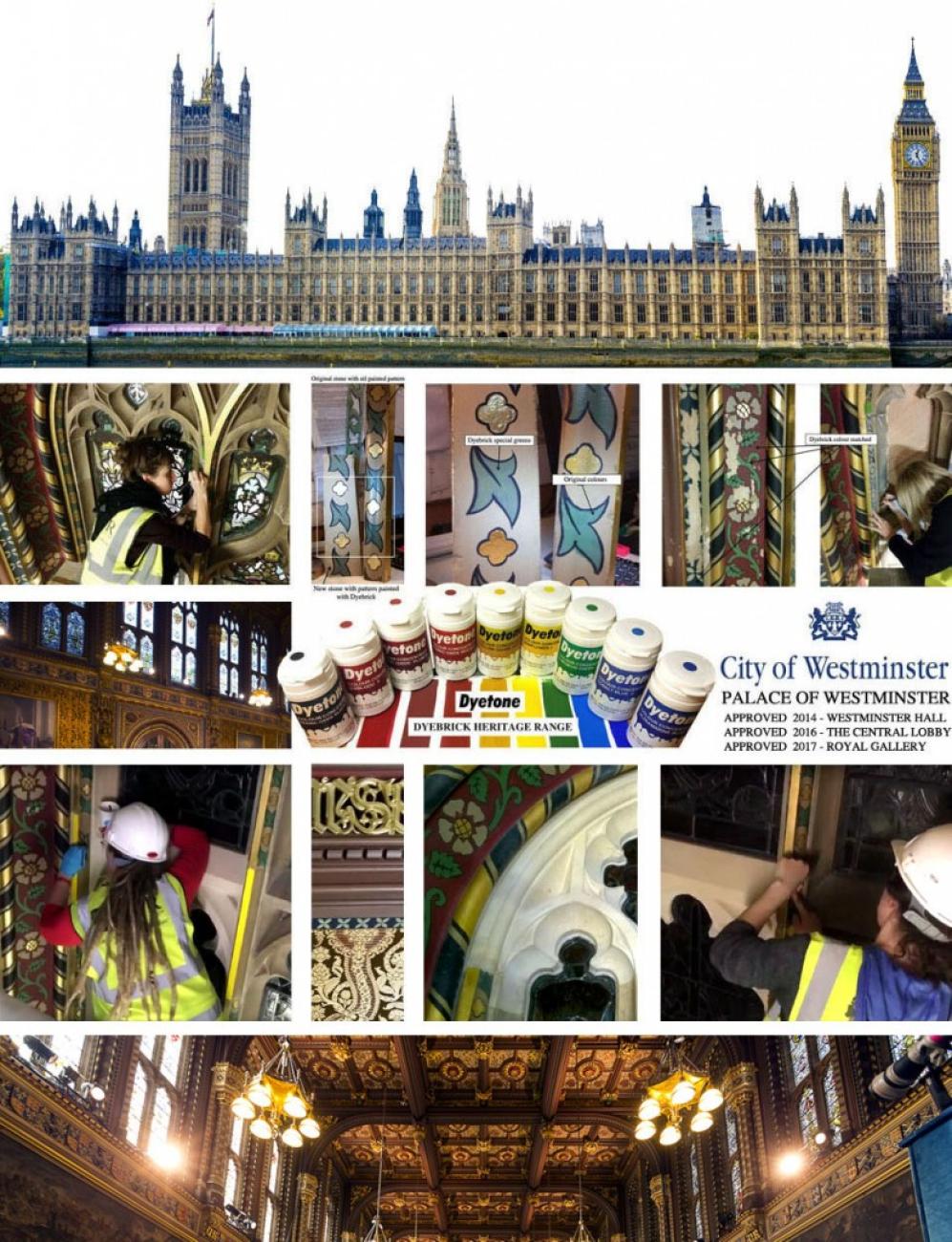 'Dyeing Art' in the Royal Gallery - The Palace of Westminster