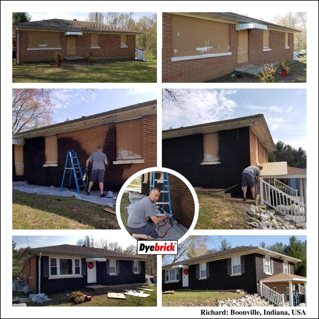 Richard Spraying Dyebrick!
