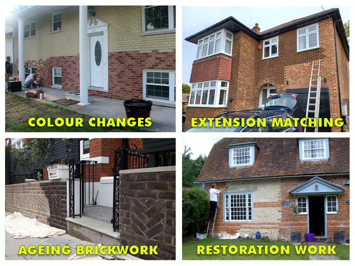What can you use a brick tinting kit for?